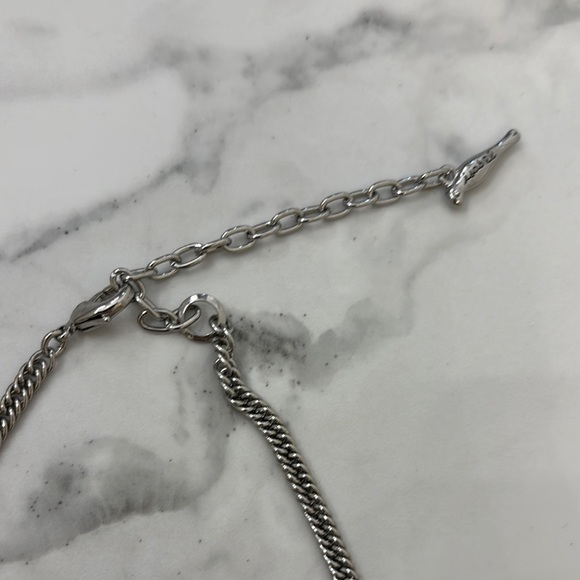 Chloe + Isabel Silver Filigree Statement Necklace - Picture 3 of 4